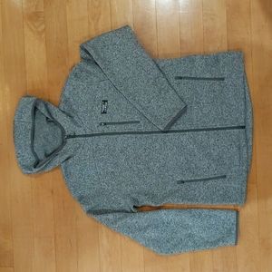 L. L. Bean Hooded Sweater Fleece Men's Med Grey